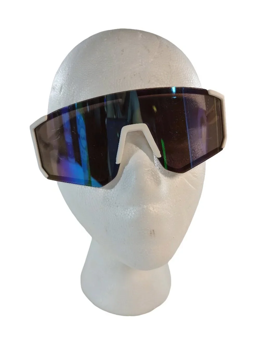 Men's White Polarized 80's Ski-Slopes Themed Foster Grant Branded Sunglasses